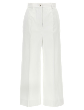 Шалбар DOLCE & GABBANA High waist cotton pants