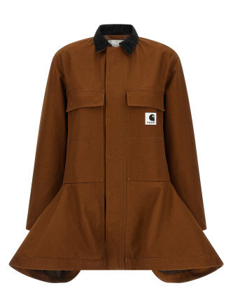 Повседневная куртка SACAI x Carhartt Wip capsule peplum jacket