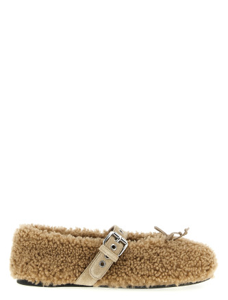 Балет аяқ киімі MIU Sheepskin ballet flats