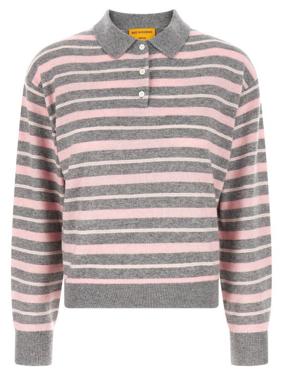'Clloegiate Stripe Polo' sweater #1