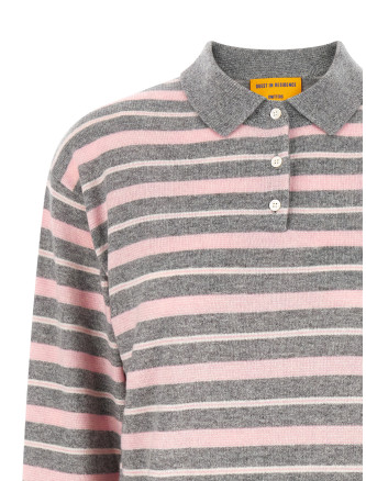 'Clloegiate Stripe Polo' sweater #