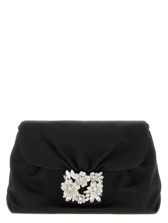 'Bouquet Strass Drape mini' clutch #1