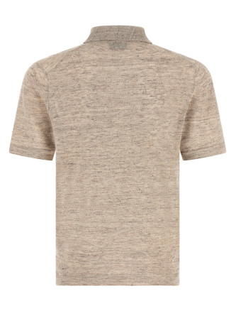 Linen cotton polo shirt #