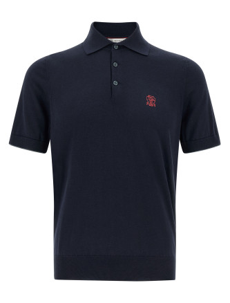 Logo embroidery polo shirt