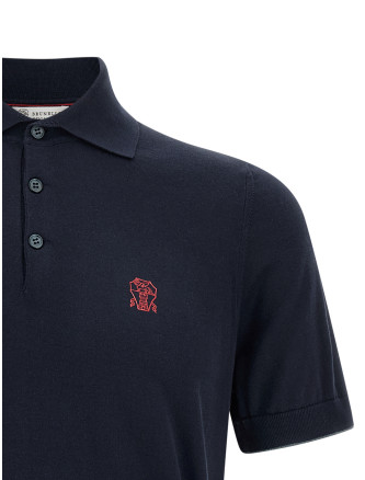 Logo embroidery polo shirt #