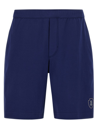 Interlock cotton bermuda shorts