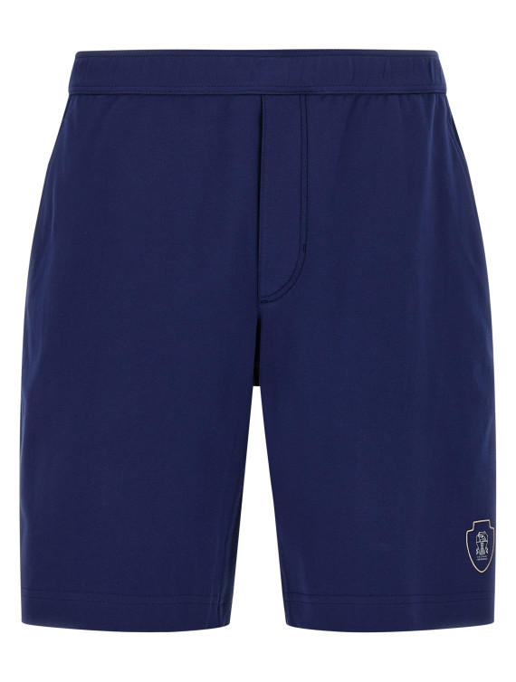 Interlock cotton bermuda shorts #1