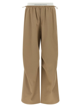 Double layer waist trousers