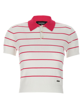 'Striped' polo shirt