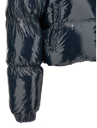 'Herringbone Harris Tweed' reversible down jacket #