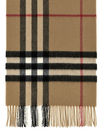 Шарф, платок BURBERRY Check cashmere scarf (8076576ARCHIVEBEIGE) #