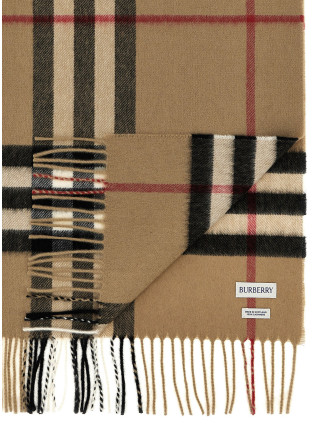 Шарф, платок BURBERRY Check cashmere scarf (8076576ARCHIVEBEIGE) #
