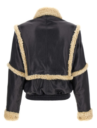 Кожаная куртка MAGDA BUTRYM 'PF 25' (135725NAVY) #