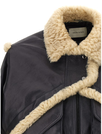 Кожаная куртка MAGDA BUTRYM 'PF 25' (135725NAVY) #