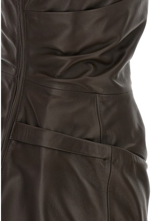 Мини THE ATTICO Leather dress (251WCA00361204) #