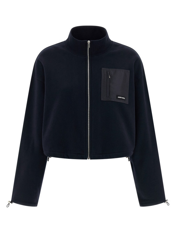 Толстовка MIU Nylon pocket sweatshirt (MJLA09SOOO18TPF0008) #1
