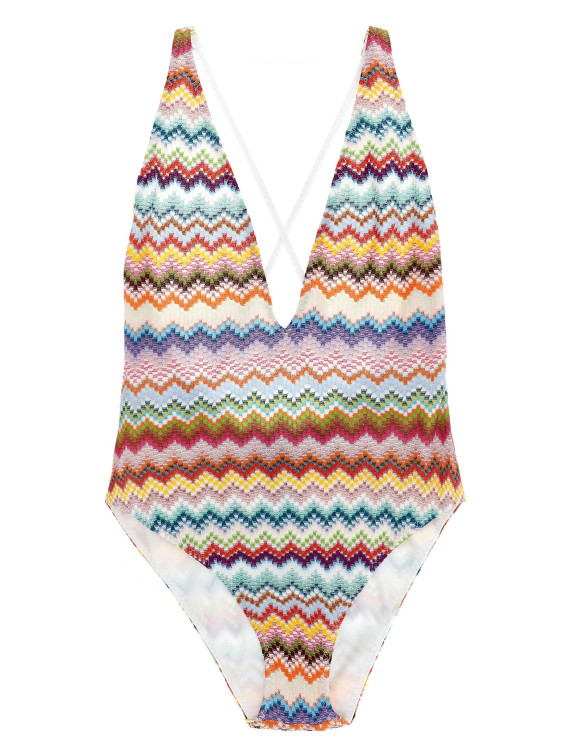 Пляжная одежда MISSONI Zigzag one-piece swimsuit (MC22SP03BR014FSM9WV) #1