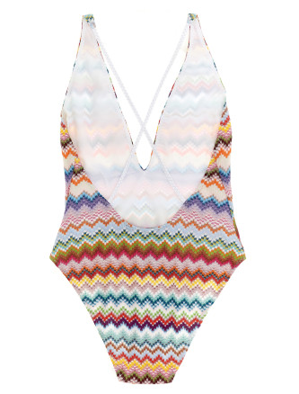 Пляжная одежда MISSONI Zigzag one-piece swimsuit (MC22SP03BR014FSM9WV) #