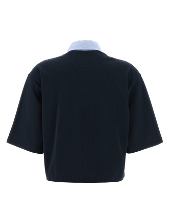 Cropped piquet polo #