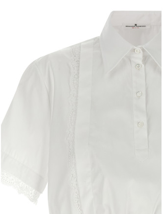 Lace insert shirt #