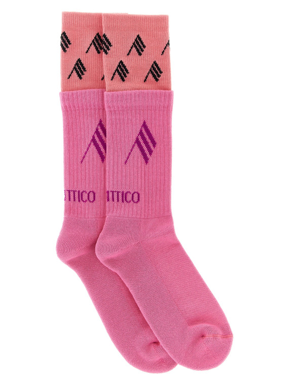 Носки THE ATTICO Double layer logo socks (260WAK00024026) #1