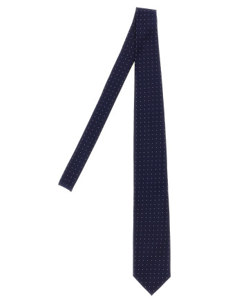 Micro polka dot tie