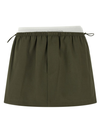 Double layer waist skirt