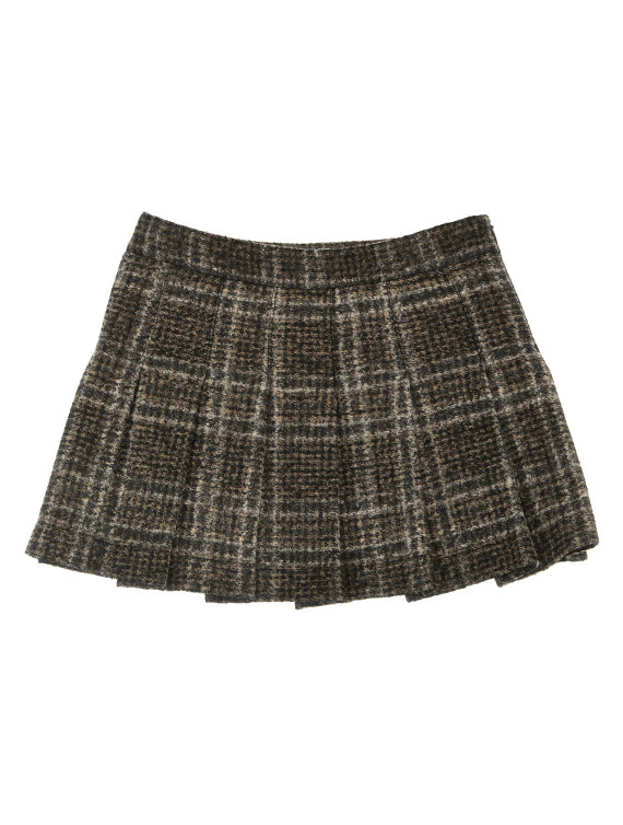 Check pleated skirt #1