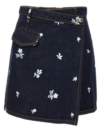 All-over embroidery skirt