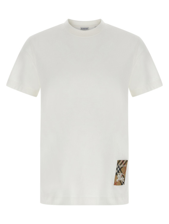 Burberry Check patch T-shirt #1