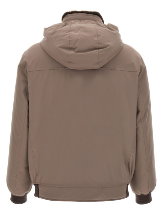 Куртка-бомбер BRUNELLO CUCINELLI Sherling neck bomber jacket (MV4061606CGZ67) #