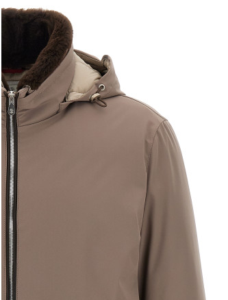 Куртка-бомбер BRUNELLO CUCINELLI Sherling neck bomber jacket (MV4061606CGZ67) #