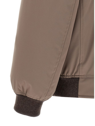 Куртка-бомбер BRUNELLO CUCINELLI Sherling neck bomber jacket (MV4061606CGZ67) #