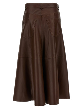'Mid Serenity Leather' skirt #