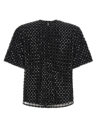 'Beaded Oversize' top #