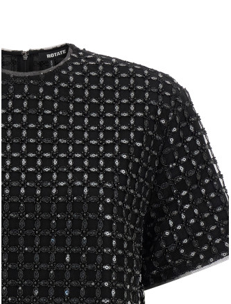 'Beaded Oversize' top #