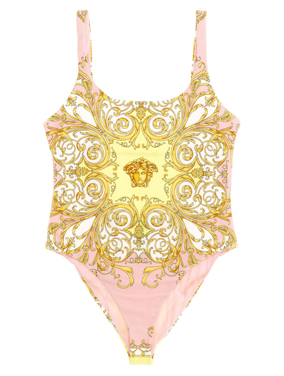 'Barocco' print one-piece swimsuit #1