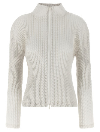 'Sleek Pleats' cardigan