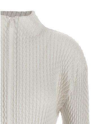 'Sleek Pleats' cardigan #