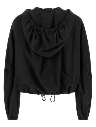 Hooded bomber jacket #