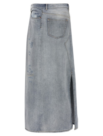 Asymmetrical construction skirt #