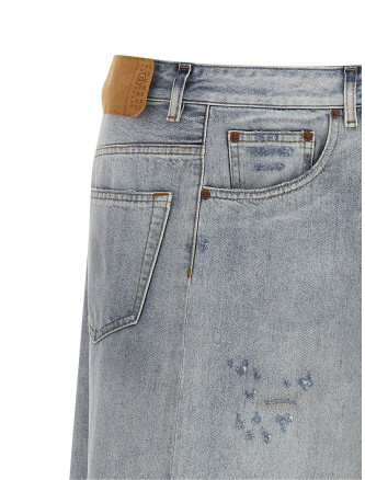 Asymmetrical construction skirt #