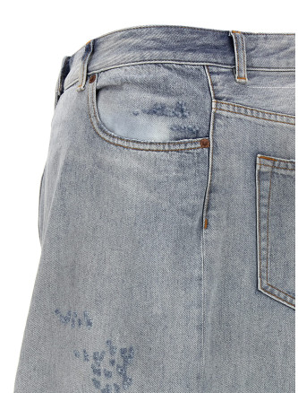 Asymmetrical construction skirt #