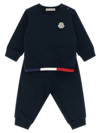 Tricolor hem sweatshirt + joggers