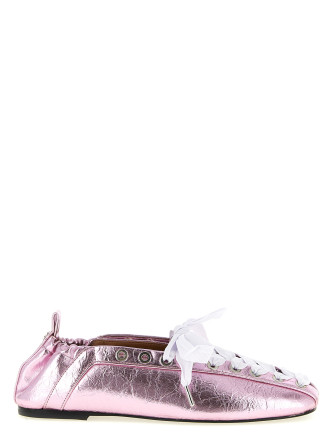 'Lace-Up' ballet flats