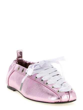 'Lace-Up' ballet flats #