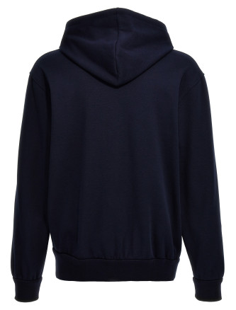 Piquet cotton hoodie #