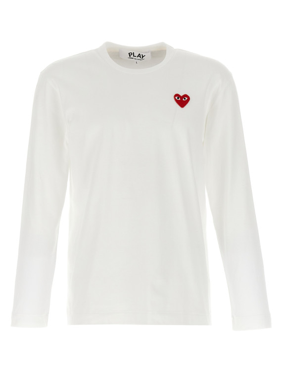 Футболка COMME DES GARÇONS PLAY Logo patch t-shirt (AXT1182) #1