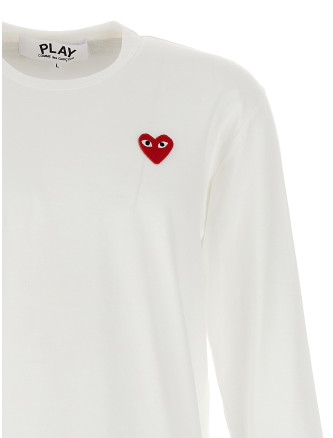 Футболка COMME DES GARÇONS PLAY Logo patch t-shirt (AXT1182) #