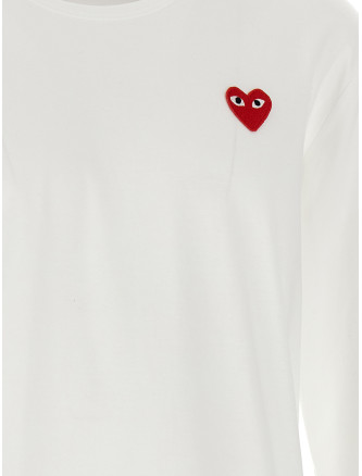 Футболка COMME DES GARÇONS PLAY Logo patch t-shirt (AXT1182) #